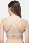 Floret Double Layered Non-Wired Medium Coverage T-Shirt Bra - Cool Grey — thumbnail 5